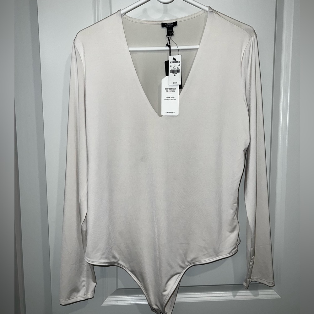 Express bodysuit size XL stretch material very silky beautiful